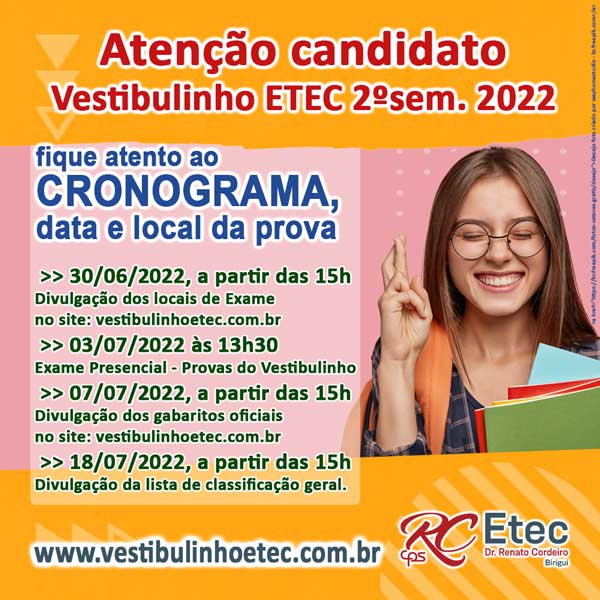 Vestibulinho Etec 2022